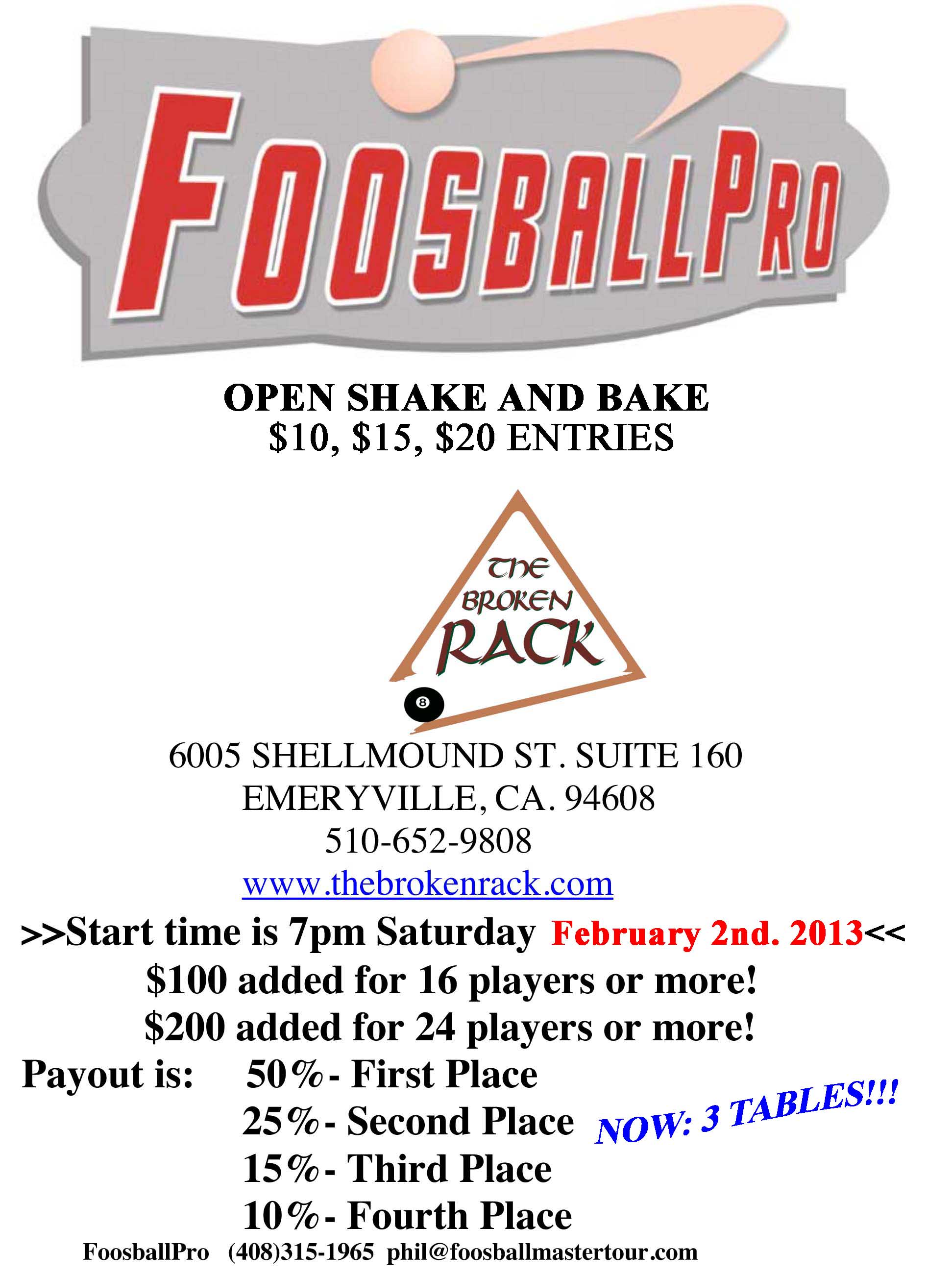 Reminder Shake ‘n Bake this Saturday The Broken Rack